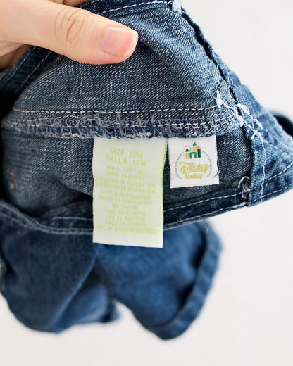 Y2K Disney Minnie Mouse Denim Shortall: 12M