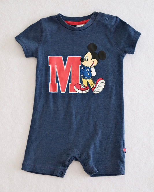 Modern Disney Baby Mickey Mouse Varsity Romper: 12m