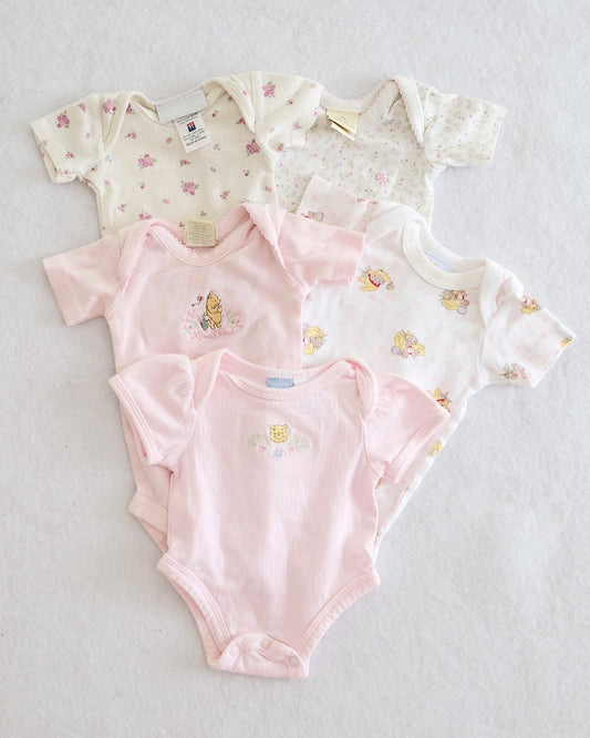 Y2K Disney Winnie the Pooh Bodysuit Bundle: Preemie, Newborn, 0-3m