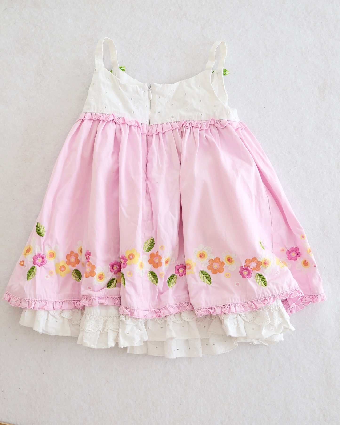 Y2K Disney Princess Eyelet Party Dress: 4T