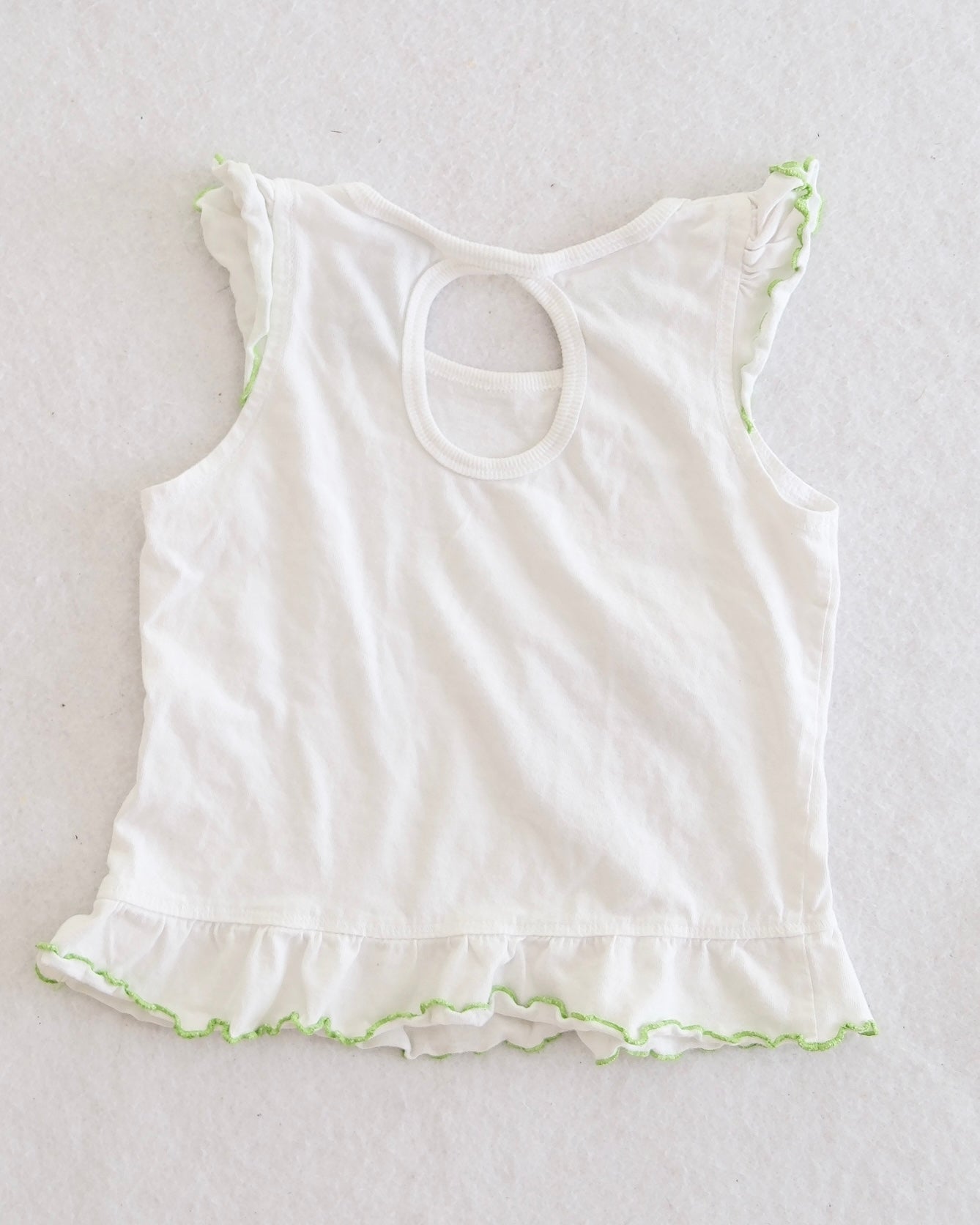 Y2K Strawberry Shortcake "Naturally Sweet" Ruffle Tank: 3T