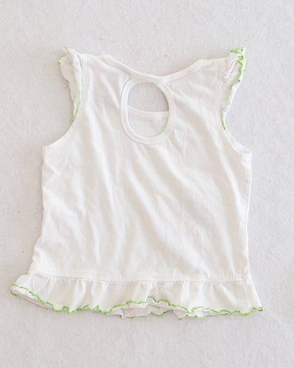 Y2K Strawberry Shortcake "Naturally Sweet" Ruffle Tank: 3T