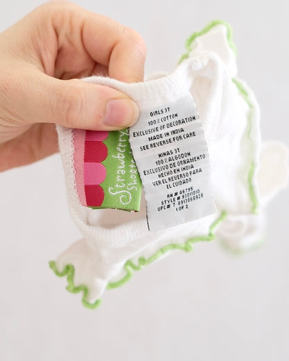 Y2K Strawberry Shortcake "Naturally Sweet" Ruffle Tank: 3T
