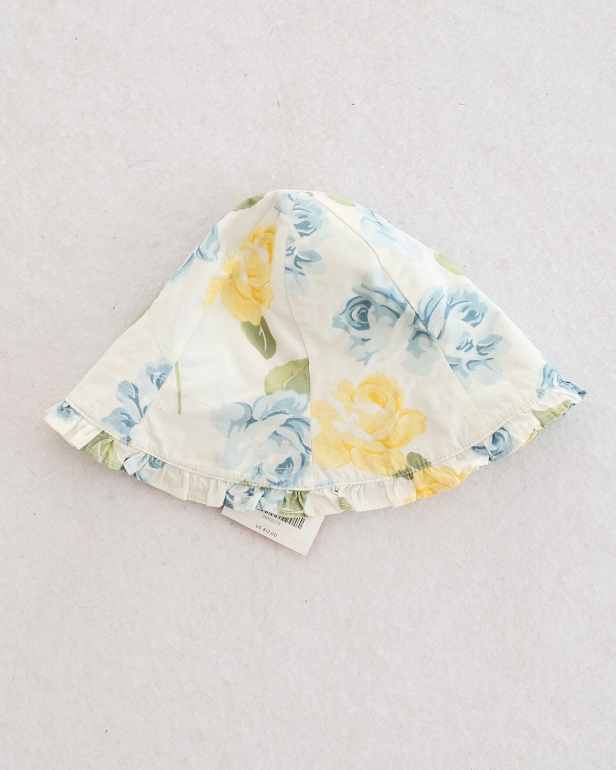 Vintage Gymboree Rosy Floral Bucket Hat: 12-24m