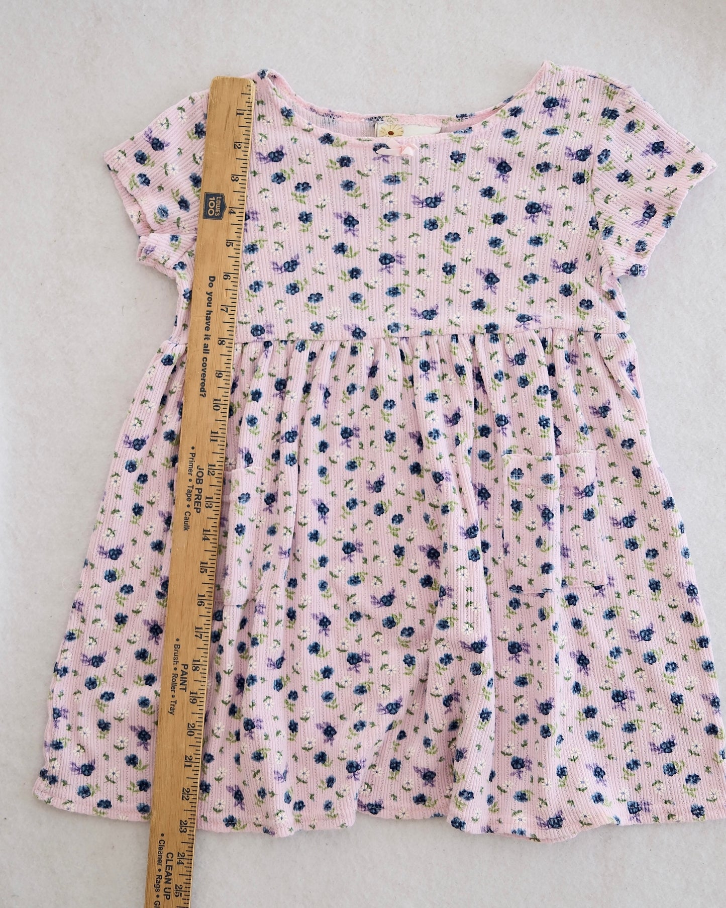 Vintage Swat Floral Pointelle Dress: 5T+