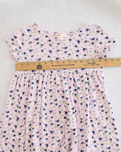 Vintage Swat Floral Pointelle Dress: 5T+