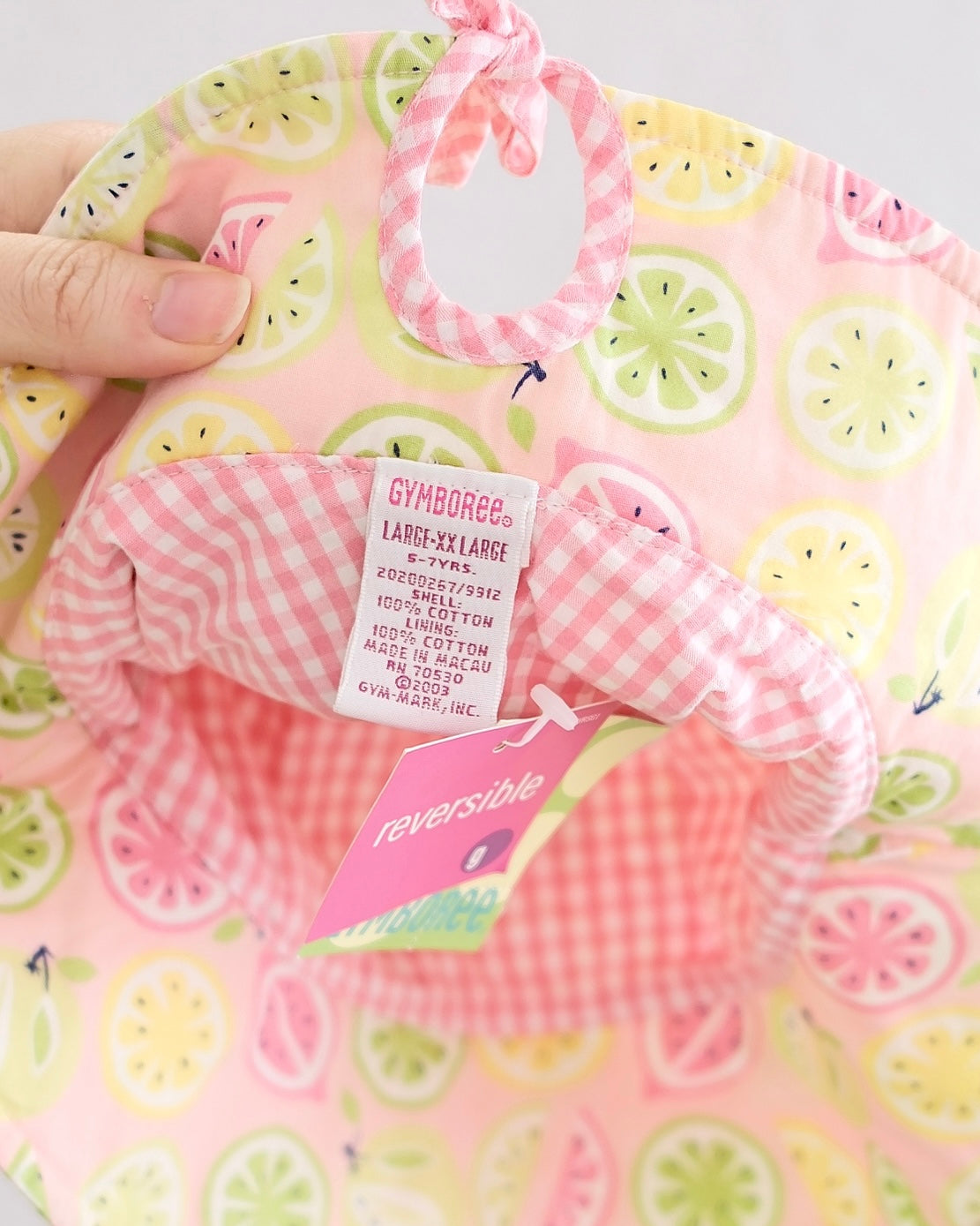 Vintage Gymboree Lemony Fresh Hat: 5-7y