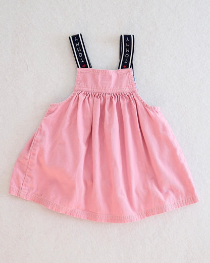 Y2K Tommy Hilfiger Pink Logo Strap Jumper: 12-18M