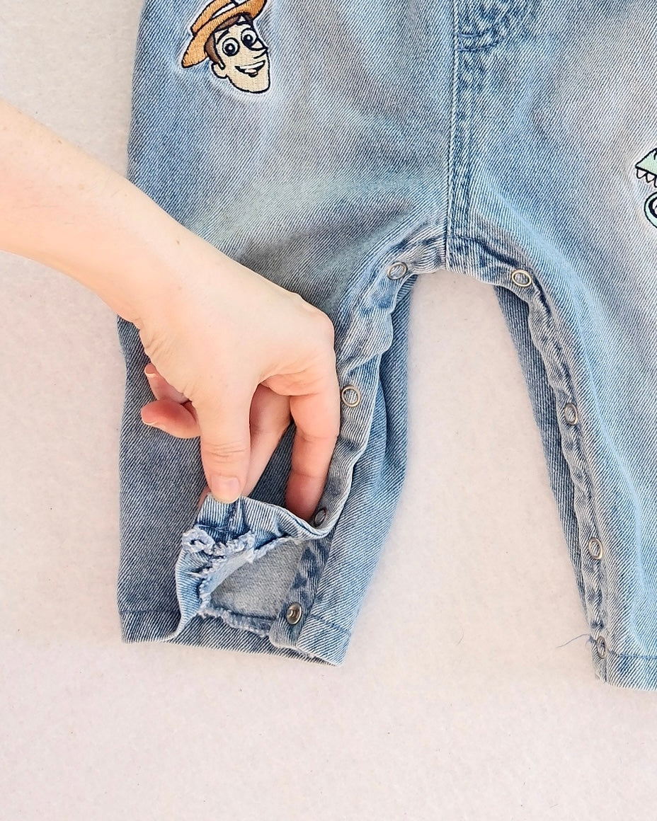 Disney Baby Toy Story "Best Buds" Denim Overalls: 12M
