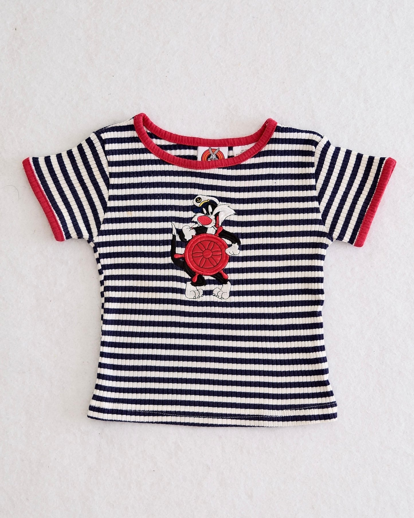 Vintage Looney Tunes Sylvester Sailor Ribbed Tee: 24m?