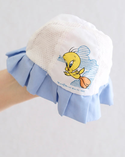 Vintage Tweety Baby Ruffle Bonnet: 24m?