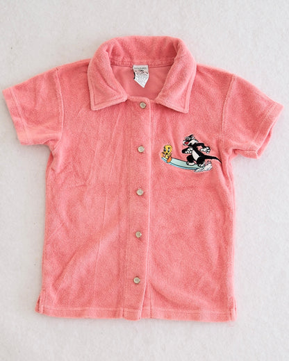 Vintage Warner Bros Sylvester + Tweety Terry Top: 4T?