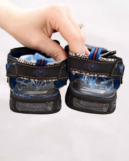 Y2K Spider-Man Sport Light Up Sandals: size 13.5