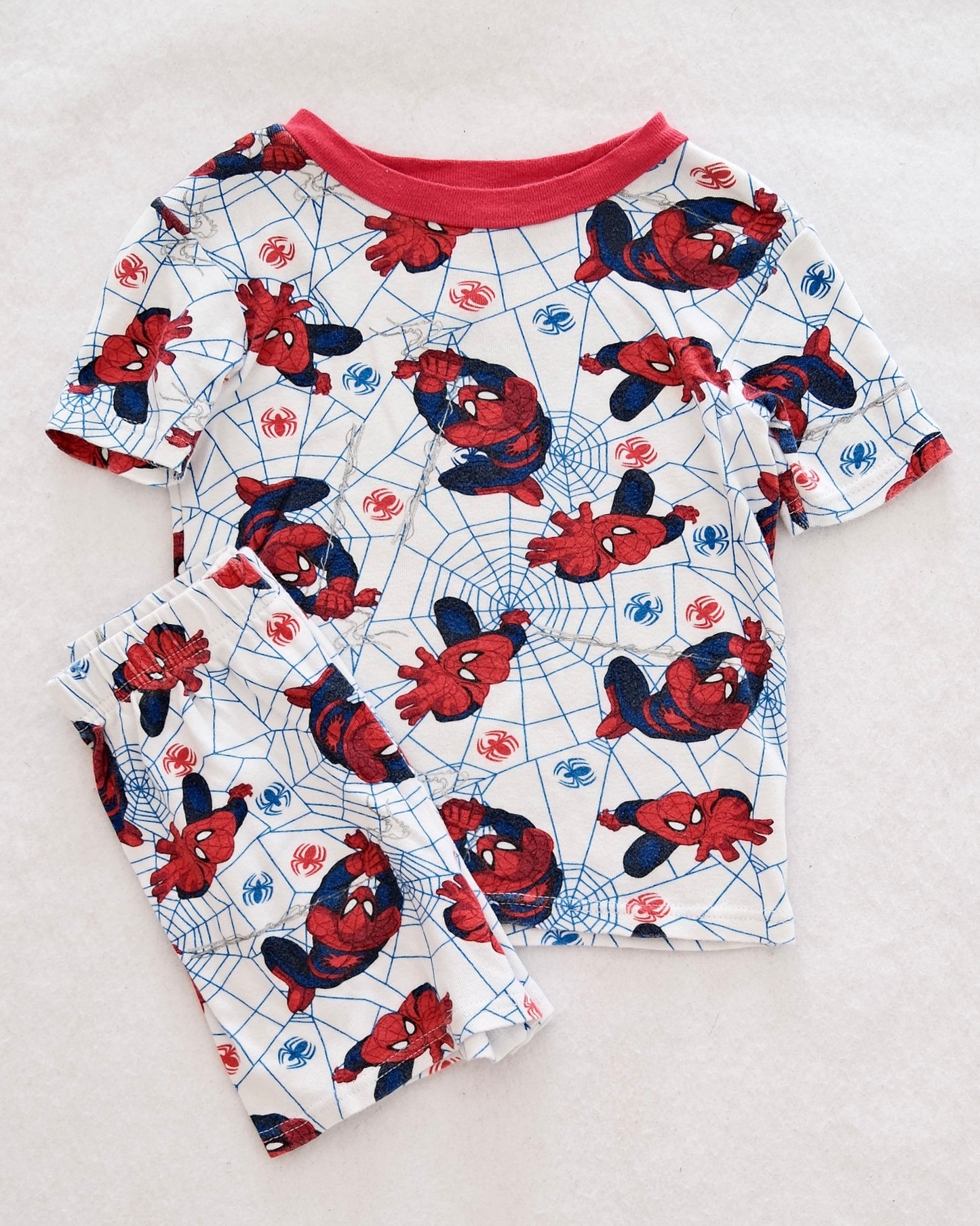 2013 Spider-Man Web Print Pajama Set: 8y