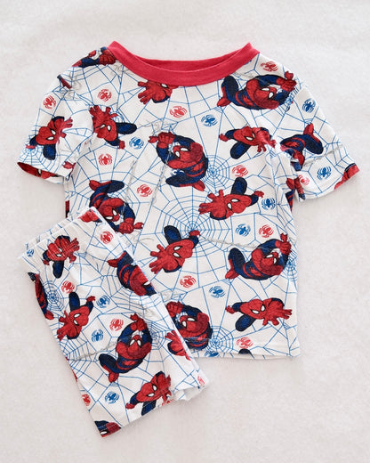 2013 Spider-Man Web Print Pajama Set: 8y