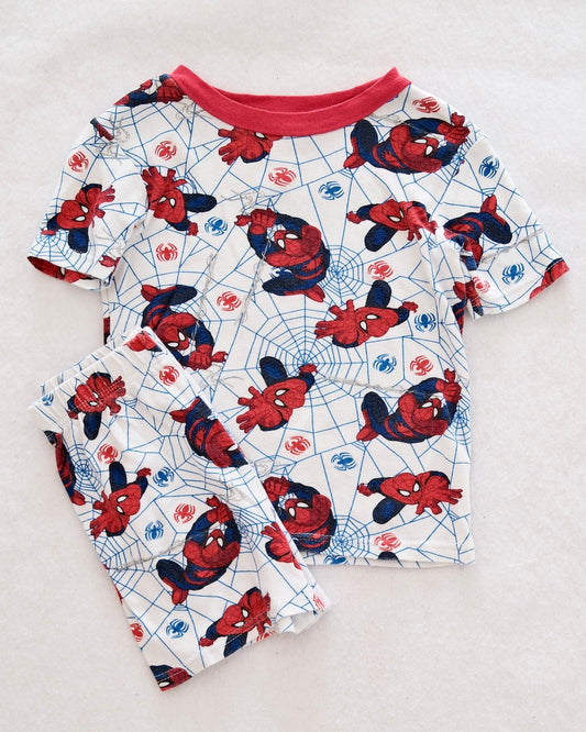 2013 Spider-Man Web Print Pajama Set: 8y