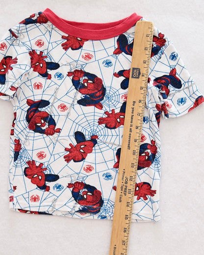 2013 Spider-Man Web Print Pajama Set: 8y