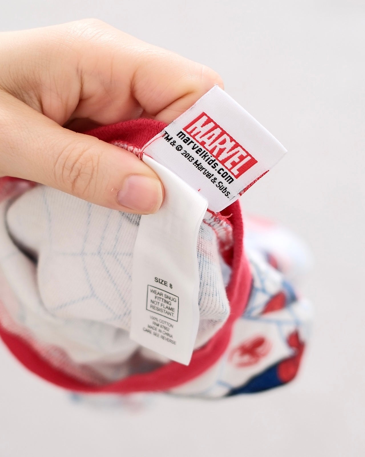 2013 Spider-Man Web Print Pajama Set: 8y