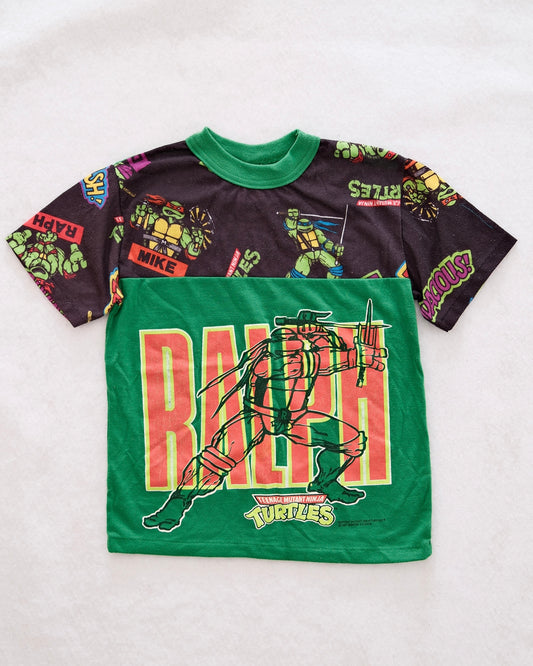 Vintage Wormser TMNT "Ralph" Colorblock Pajama Top: 10y