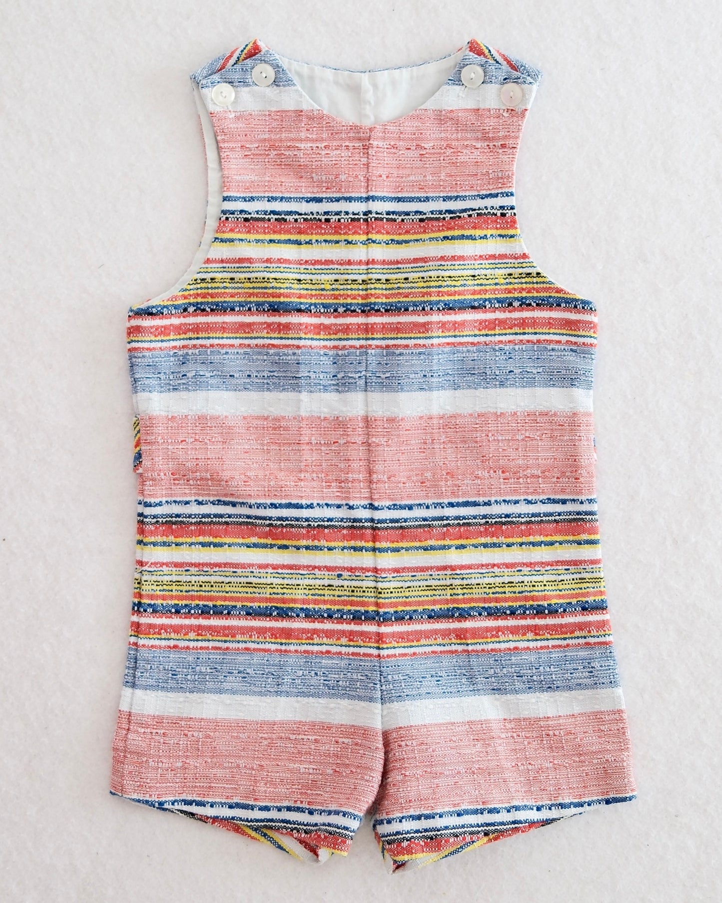 Vintage Magic Years Textured Stripe Jon Jon Romper: 24m?
