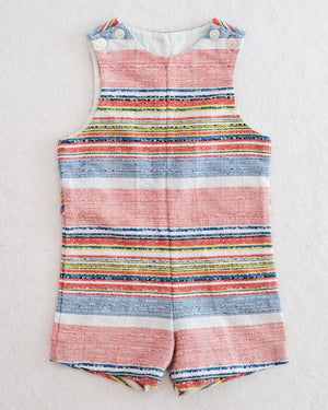 Vintage Magic Years Textured Stripe Jon Jon Romper: 24m?