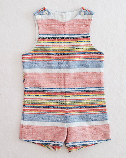 Vintage Magic Years Textured Stripe Jon Jon Romper: 24m?