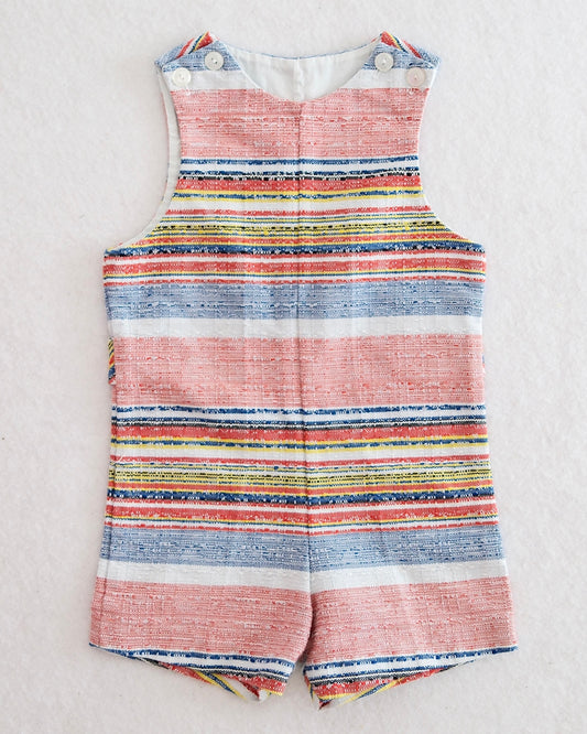 Vintage Magic Years Textured Stripe Jon Jon Romper: 24m?