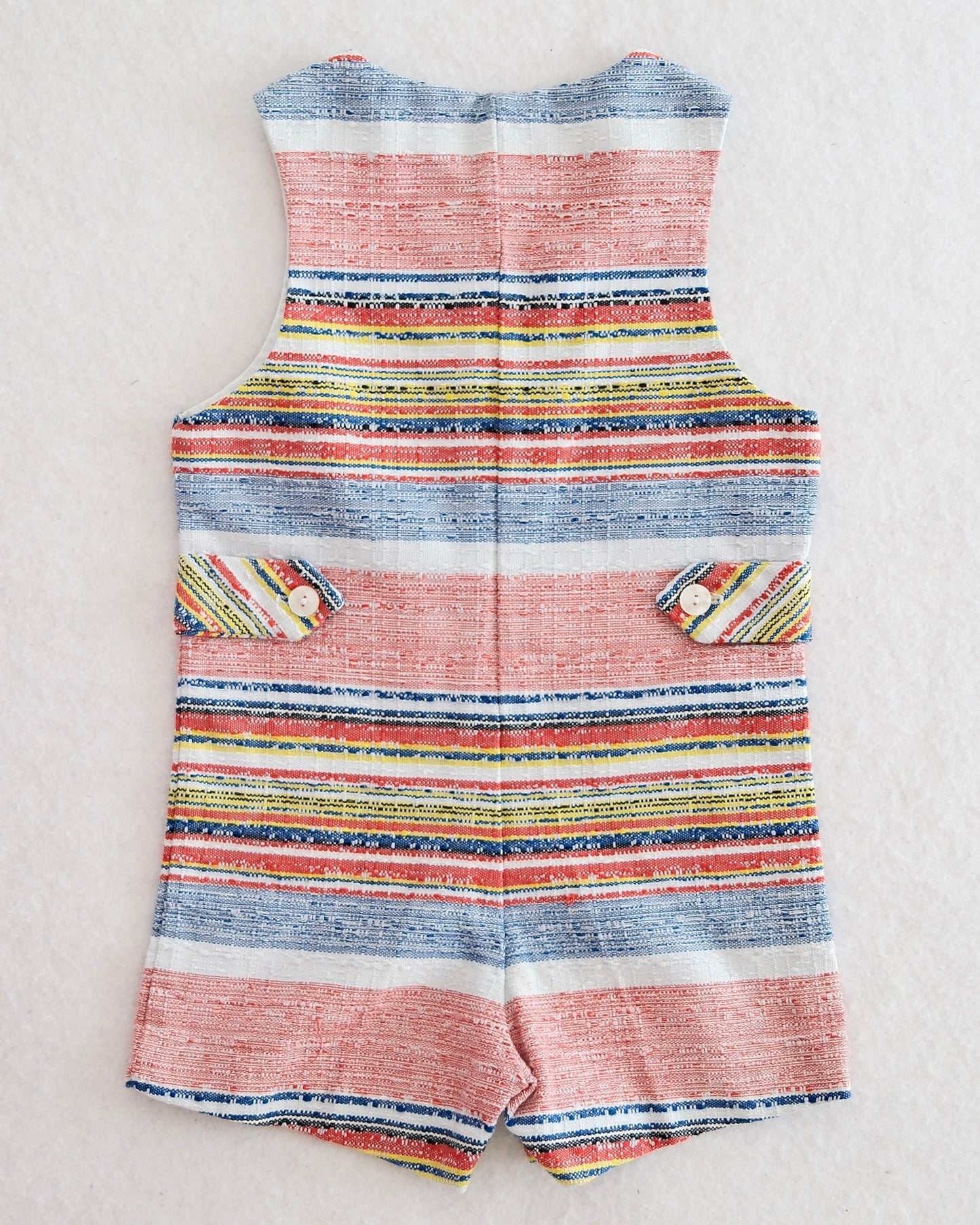 Vintage Magic Years Textured Stripe Jon Jon Romper: 24m?
