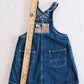 Vintage Polo Jeans Co. Ralph Lauren Denim Overall Dress with RL Flag Patch: 24m - Yellow Clover Vintage Kids Clothes