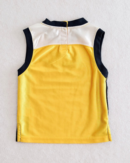 Y2K Nike Yellow + Navy Jersey Tank: 12m