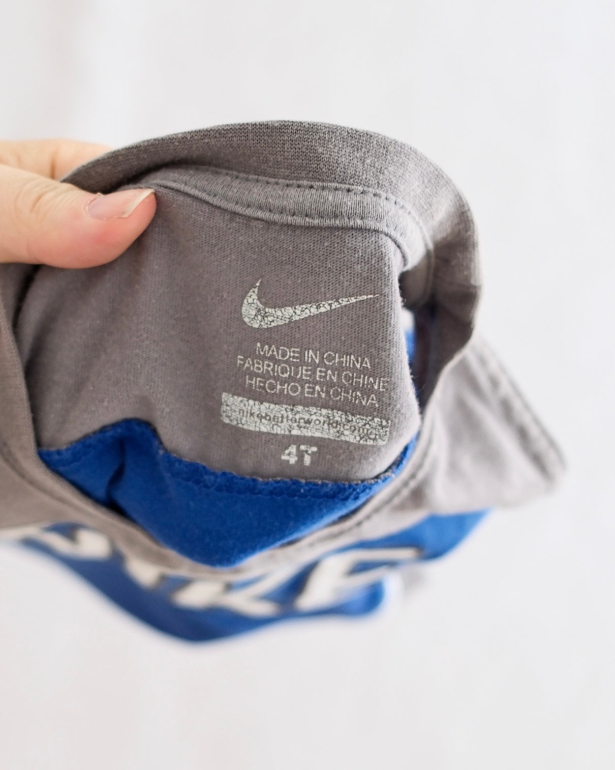 Y2K Nike Blue + Gray Tank: 4T