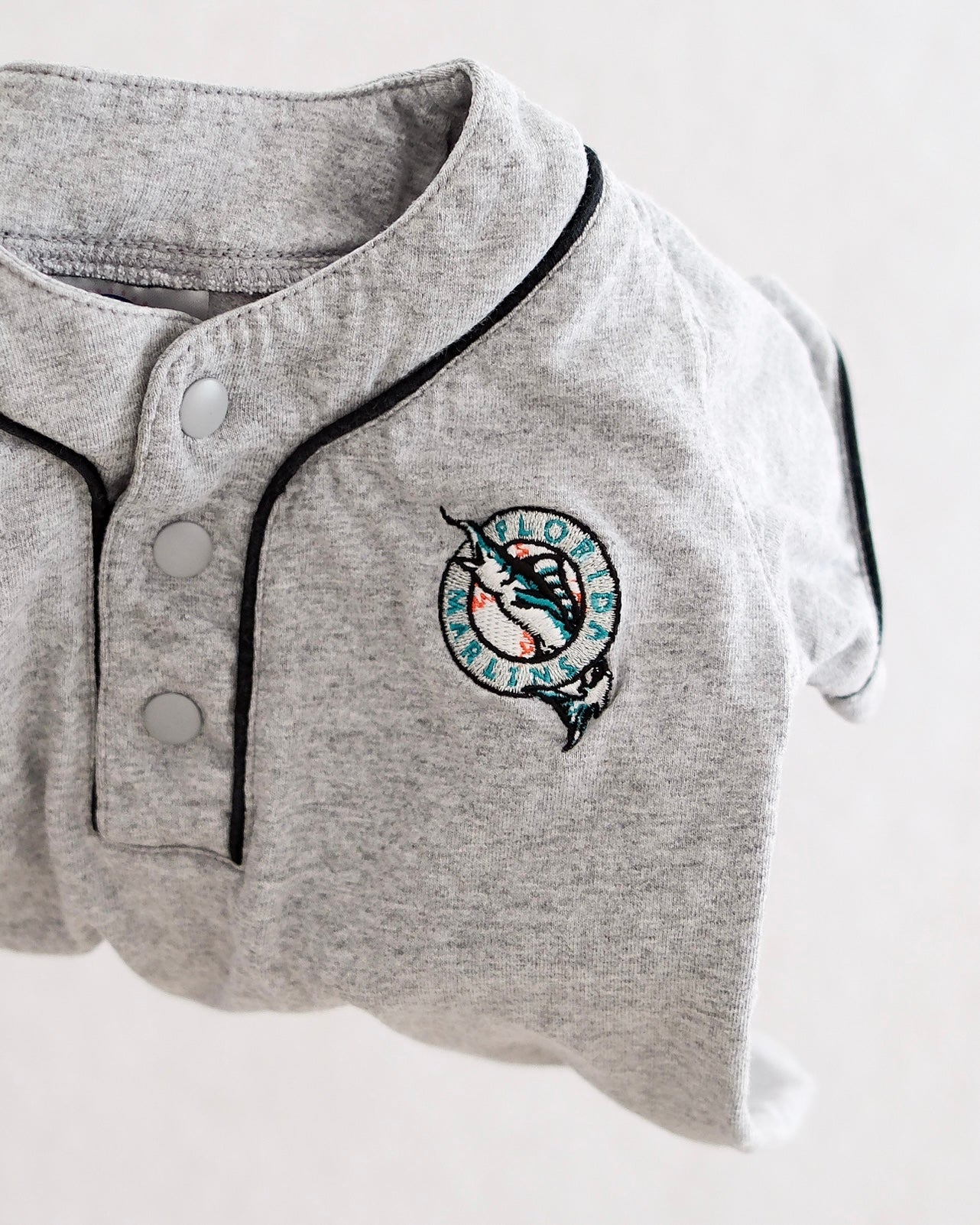 Y2K Florida Marlins Baby Baseball Jersey Romper: Size 12M