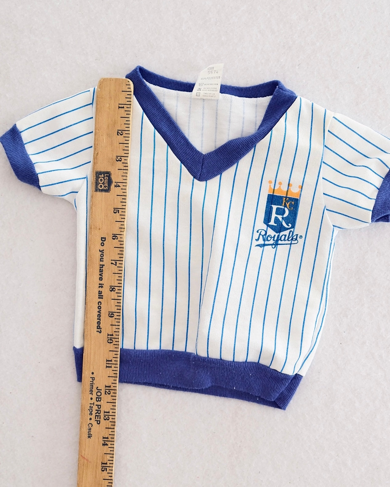 Vintage Kansas City Royals Toddler Pinstripe Baseball Shirt and Pants Set: 18m?