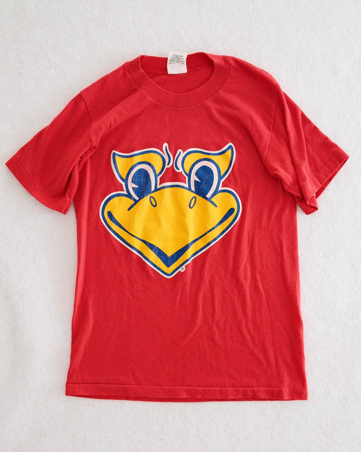 Vintage Kansas Jayhawks Kids Mascot Tee: Size 10y