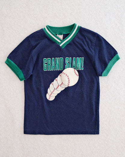 Vintage Buster Brown Kids Grand Slam Baseball Ringer Tee: Size 6