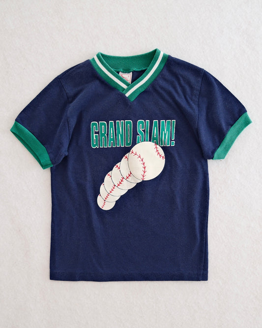 Vintage Buster Brown Kids Grand Slam Baseball Ringer Tee: Size 6