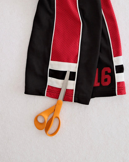 Y2K Sportrax Kids Number 16 Basketball Jersey and Shorts Set: Size 6