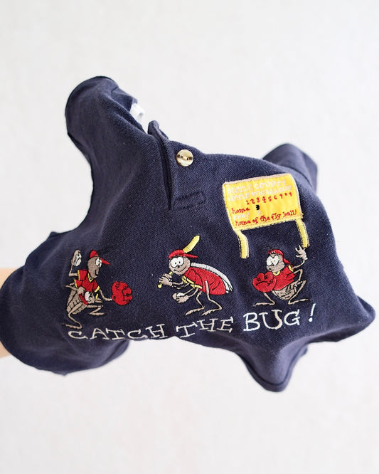 Vintage Honors Kids Catch the Bug Baseball Polo and Shorts Set: Size 4T