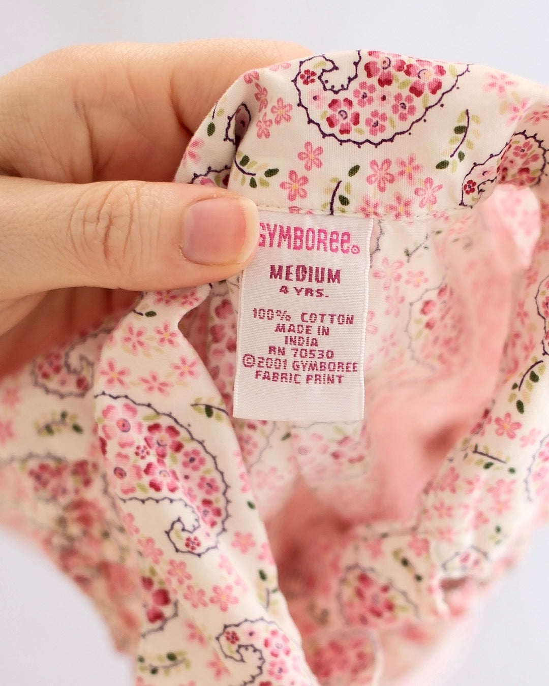 Vintage Gymboree Portabello Road Paisley Ruffle Shirt: 4T - Yellow Clover Vintage Kids Clothes