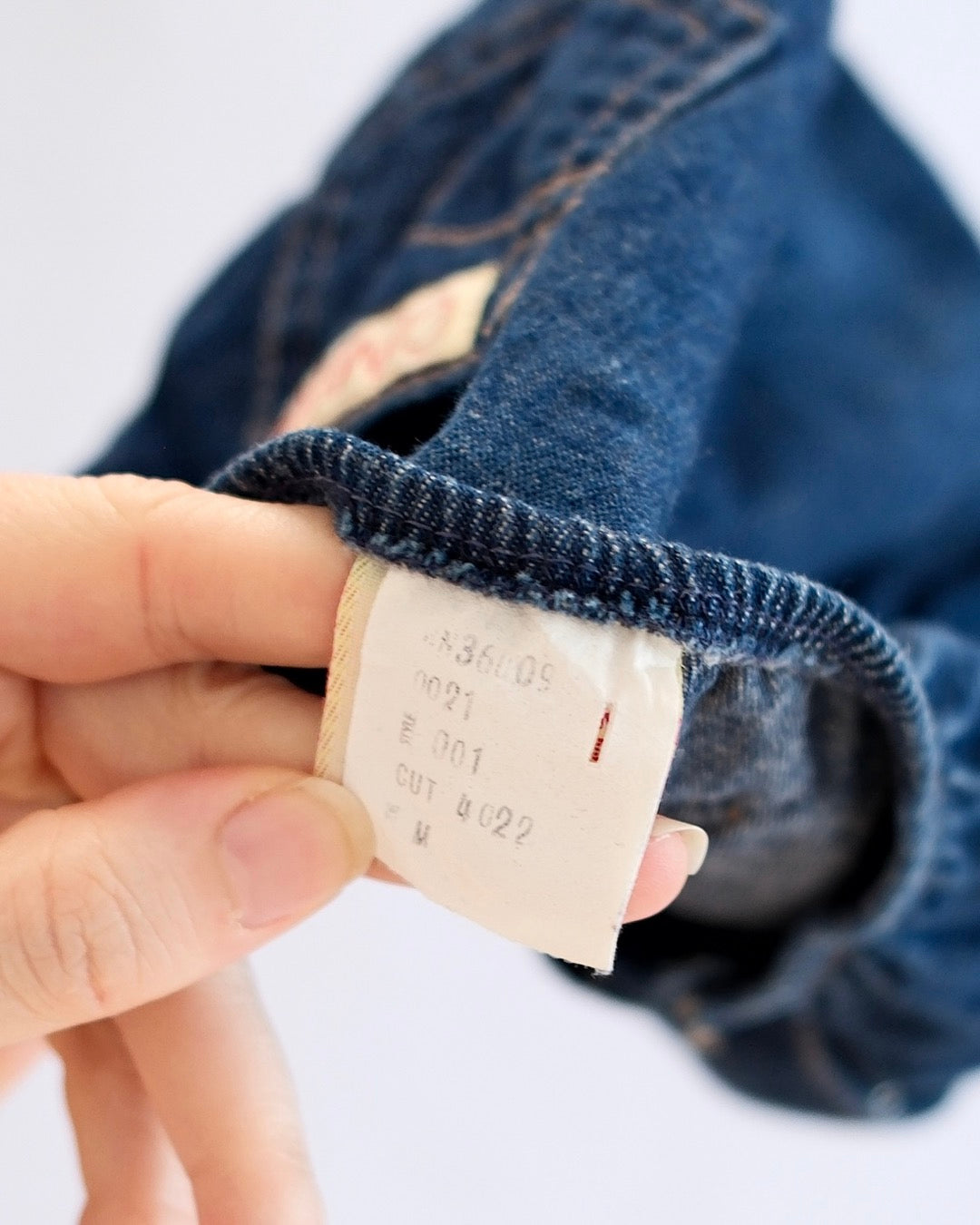 Vintage Calvin Klein Chambray Pocket Bloomers: 18m? - Yellow Clover Vintage Kids Clothes