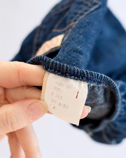 Vintage Calvin Klein Chambray Pocket Bloomers: 18m? - Yellow Clover Vintage Kids Clothes
