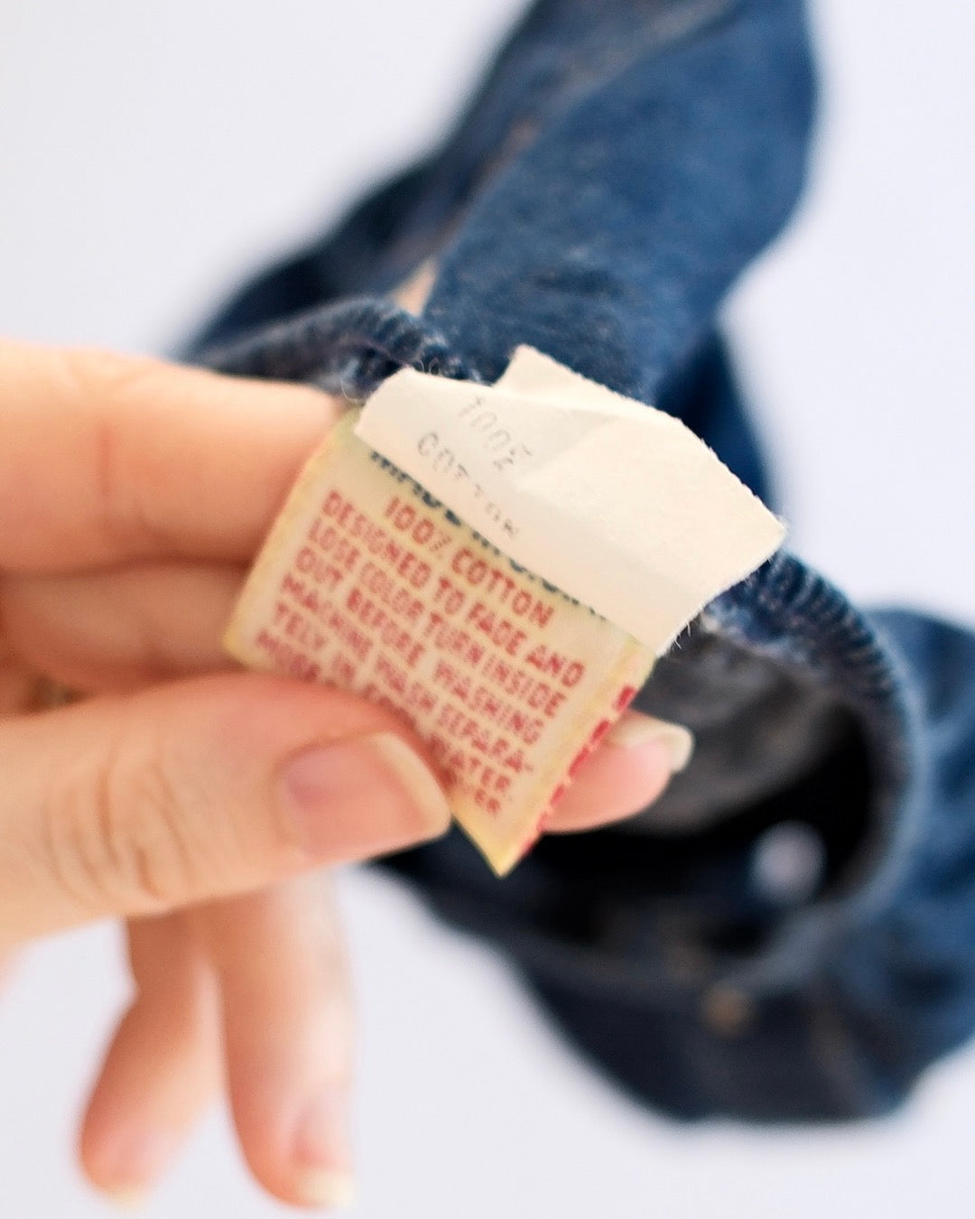 Vintage Calvin Klein Chambray Pocket Bloomers: 18m? - Yellow Clover Vintage Kids Clothes
