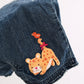 Vintage Gymboree NWT Jungle Parade Leopard Appliqué Denim Overall Shorts: 12-18 Months - Yellow Clover Vintage Kids Clothes