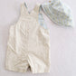 Y2K Gymboree Hedgehog Appliqué Overalls & Sun Hat Set: 18-24 Months - Yellow Clover Vintage Kids Clothes
