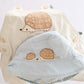 Y2K Gymboree Hedgehog Appliqué Overalls & Sun Hat Set: 18-24 Months - Yellow Clover Vintage Kids Clothes