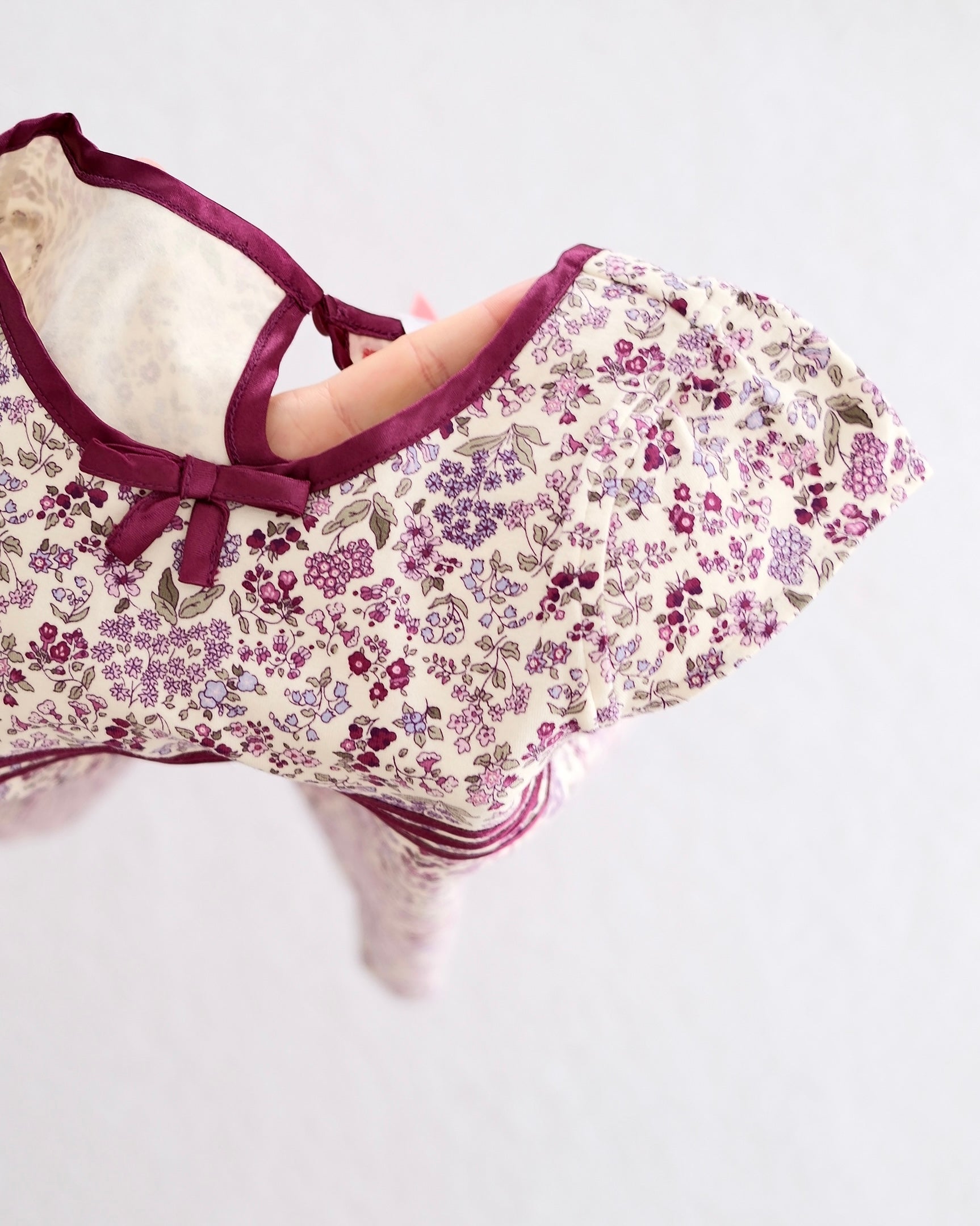 Gymboree NWT Romantic Garden Purple Ditsy Floral Empire Dress: Size 4 - Yellow Clover Vintage Kids Clothes