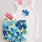 Vintage Gymboree NWT Pool Party Blue Floral Tank & Bloomer Set: 3T - Yellow Clover Vintage Kids Clothes