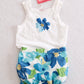 Vintage Gymboree NWT Pool Party Blue Floral Tank & Bloomer Set: 3T - Yellow Clover Vintage Kids Clothes