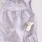 Y2K Gymboree Petite Mademoiselle Lavender Mouse Pocket Romper: 12-18 Months - Yellow Clover Vintage Kids Clothes