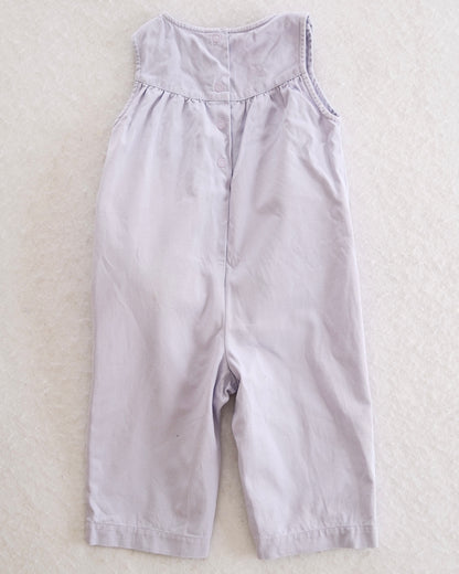 Y2K Gymboree Petite Mademoiselle Lavender Mouse Pocket Romper: 12-18 Months - Yellow Clover Vintage Kids Clothes